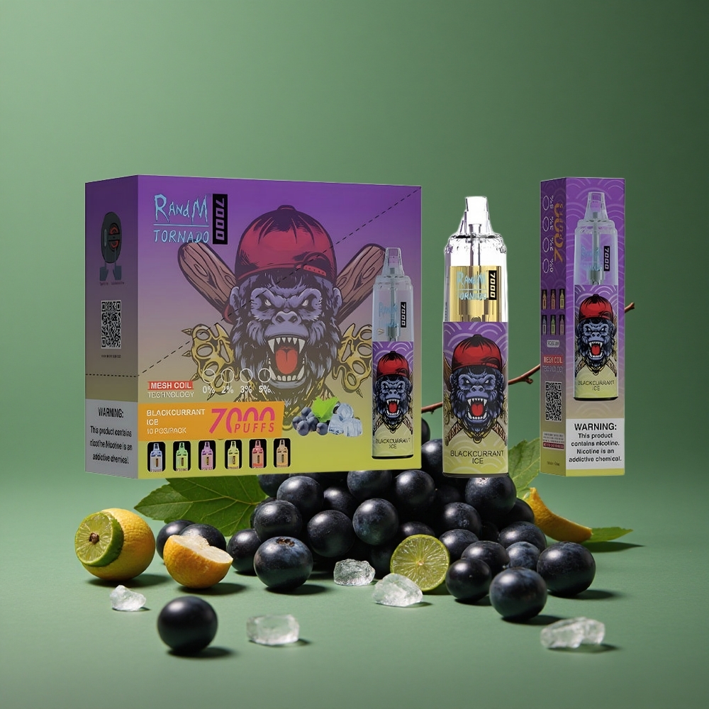 Solbær Is RandM Fumot Tornado 7000 Pust 14 ML E-væske Denmark vape