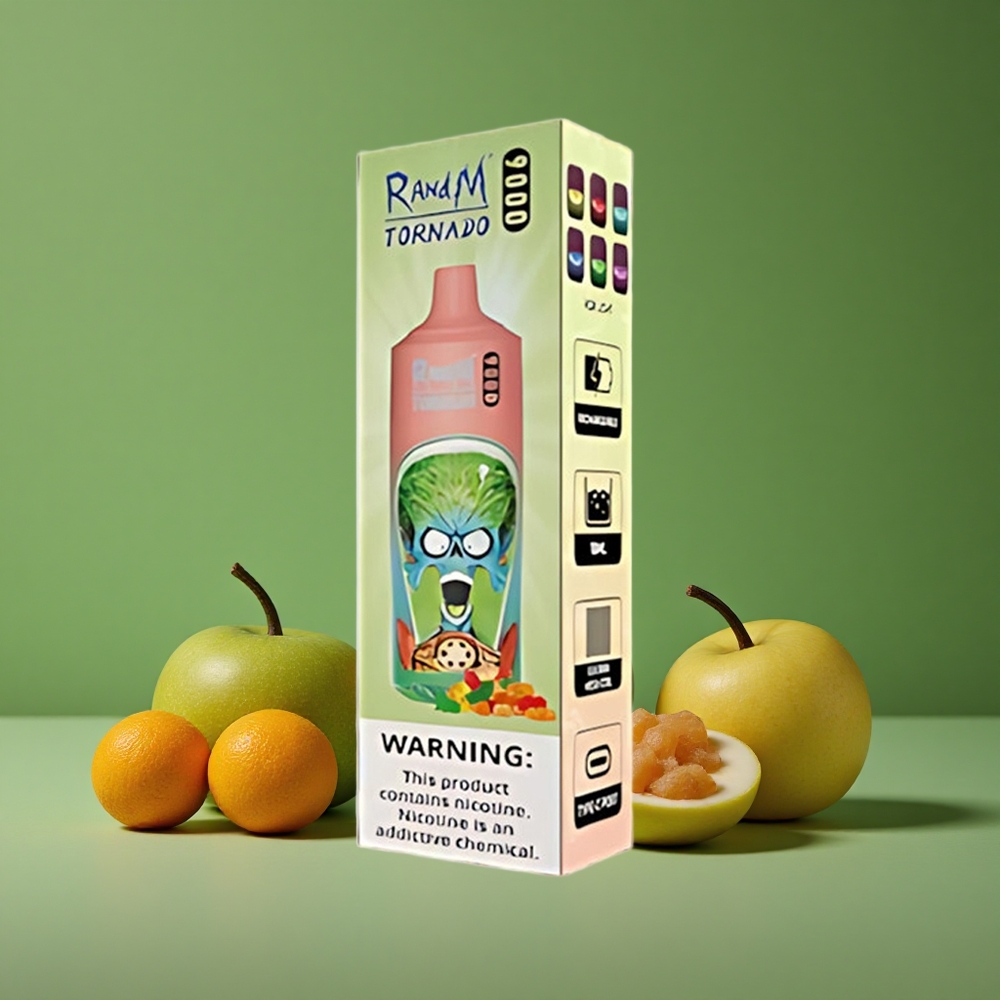 Gummy Bjørn RandM Tornado 9000 Puffs 18 mL og 850 mAh Genopladelig Denmark vape