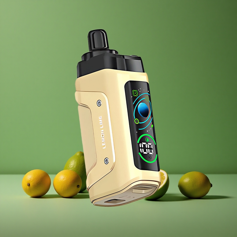 Citron Lime Razz Bar 45000 Pust Justerbar Luftgennemstrømning 1,0 Ohm Mesh Coil Denmark vape
