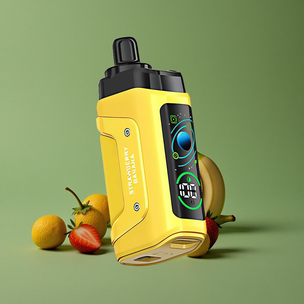 Jordbær Banan Razz Bar 45000 Puffs 1.0 Ohm Mesh Coil Denmark vape