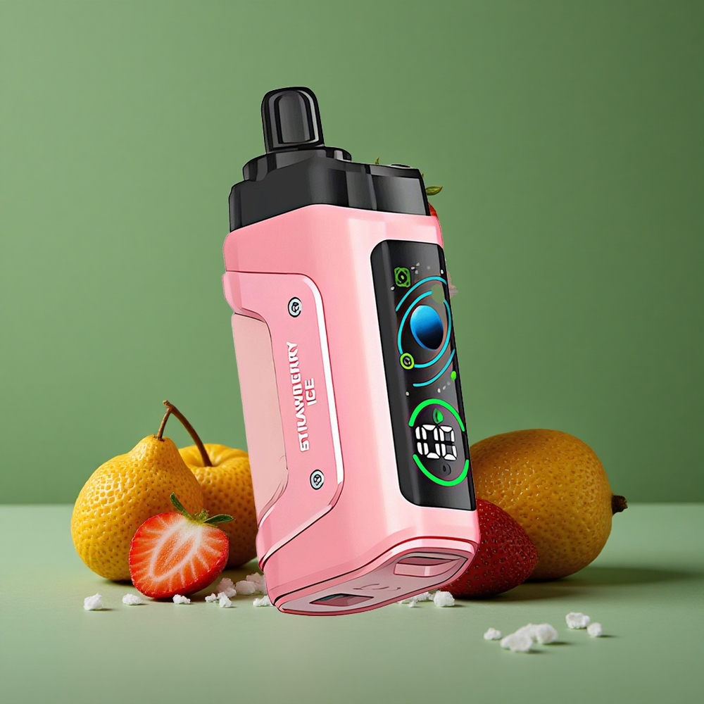 Jordbær Is Razz Bar 45000 Puffs 1.0 Ohm Mesh Coil Denmark vape