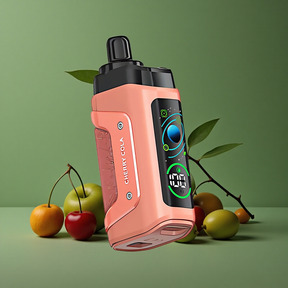 Kirsebær Cola Razz Bar 45000 Pust Justerbar Luftgennemstrømning Denmark vape