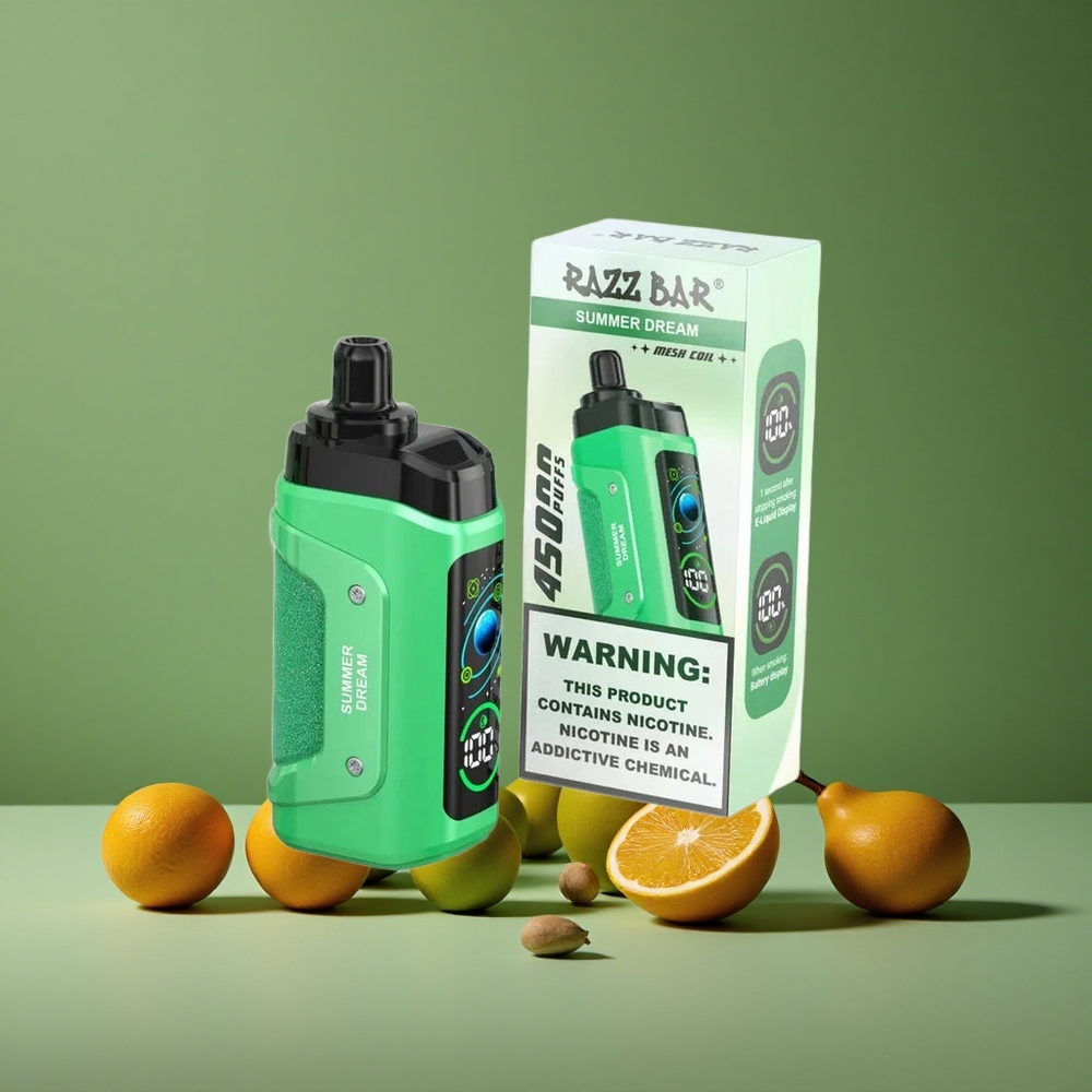Sommer Drøm Razz Bar 45000 Pust Justerbar Luftgennemstrømning Denmark vape