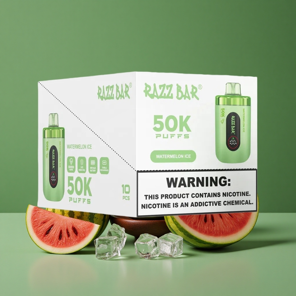 Vandmelon Is Razz Bar 50000 Pust 1.0 Ohm Mesh Coil Type-C Denmark vape