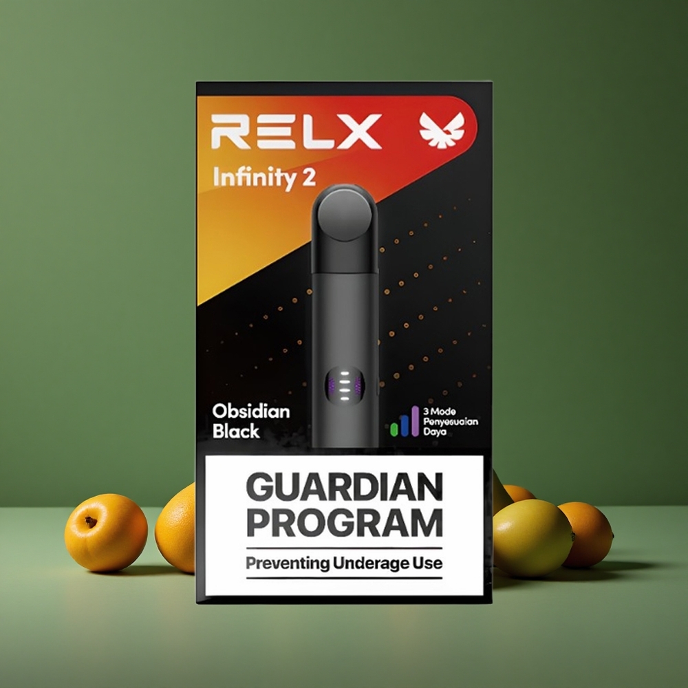 Mørkasteroit Relx Infinity 2 600-650 puff 1,9 ml pod kapacitet Denmark vape
