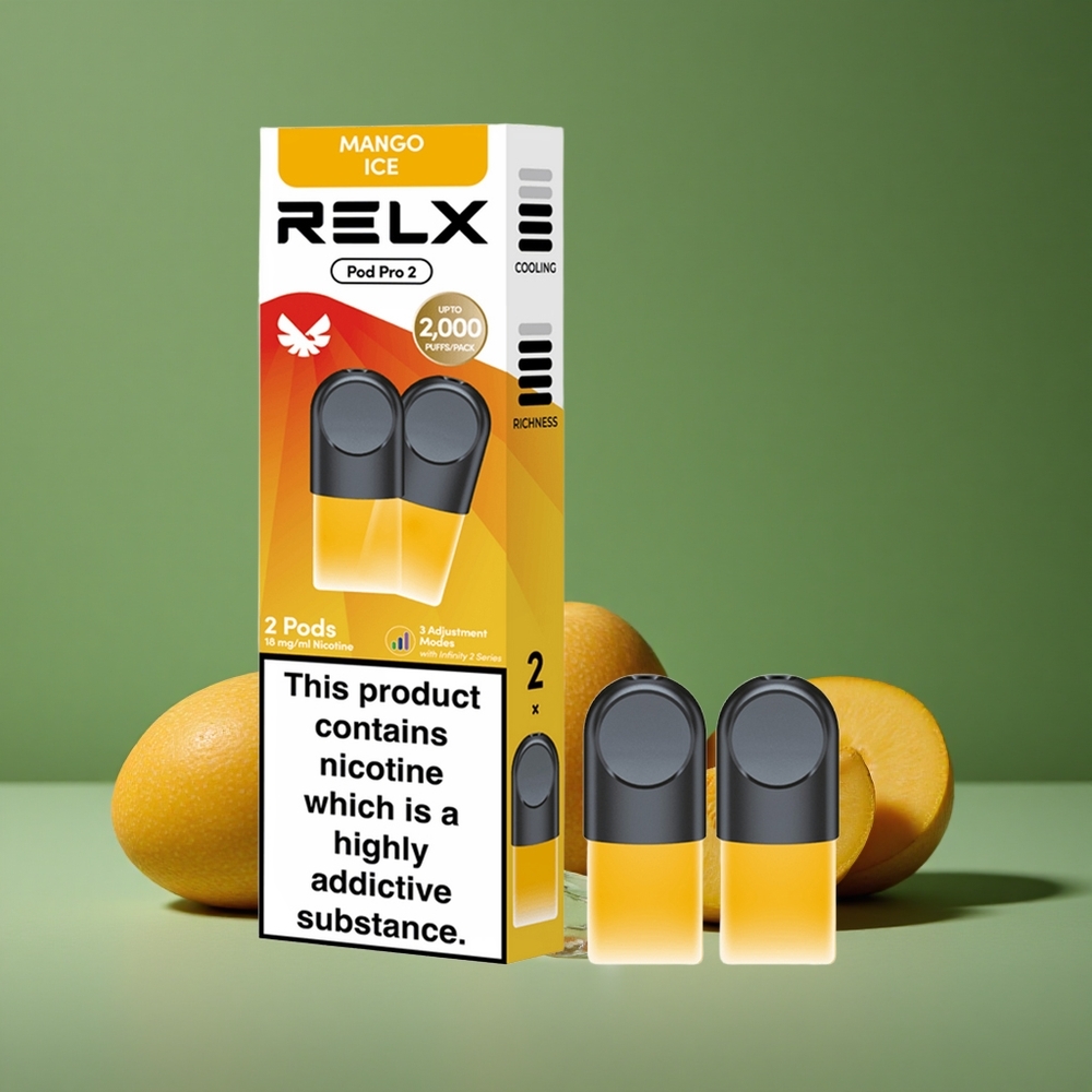 Mango Is Relx Pod Pro 2 600 puff 1,9ml Denmark vape