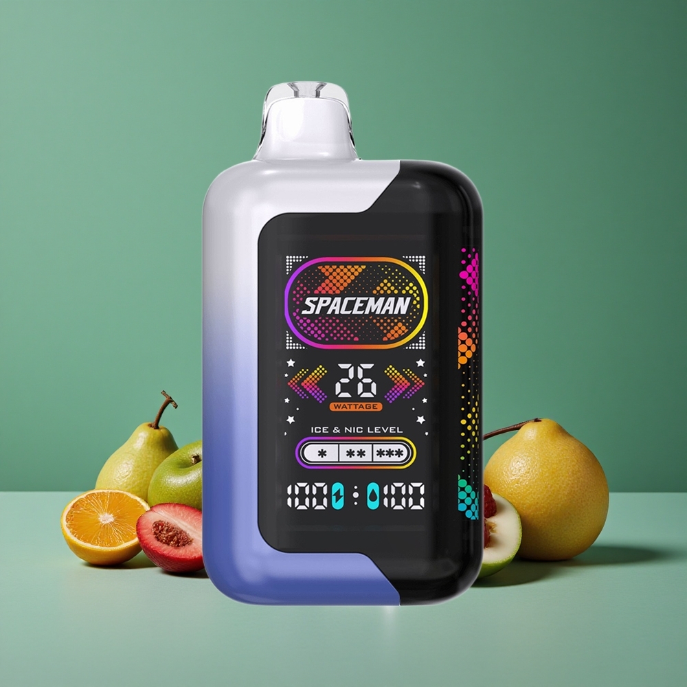 Blå Hindbær Is SMOK SPACEMAN SP40000 40000 Pust Skærm: 2.28" Ultra-Stor LED Denmark vape