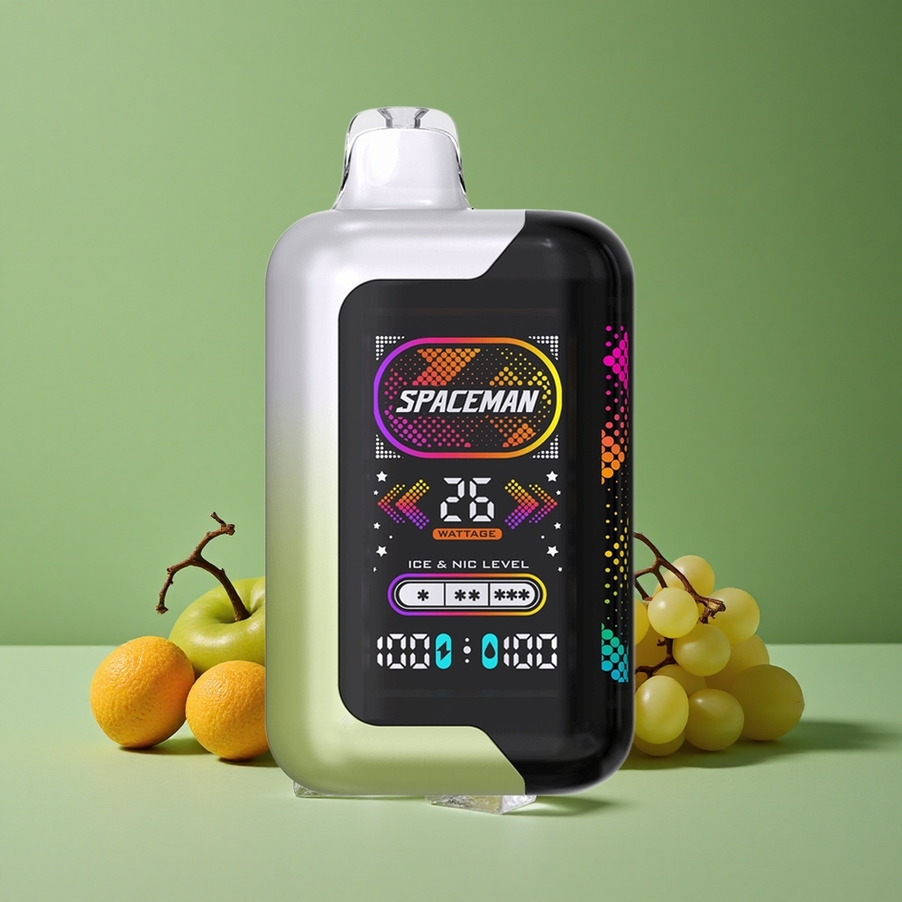 Hvid Drue Is SMOK SPACEMAN SP40000 40000 Pust 20ml eLiquid Kapacitet Denmark vape
