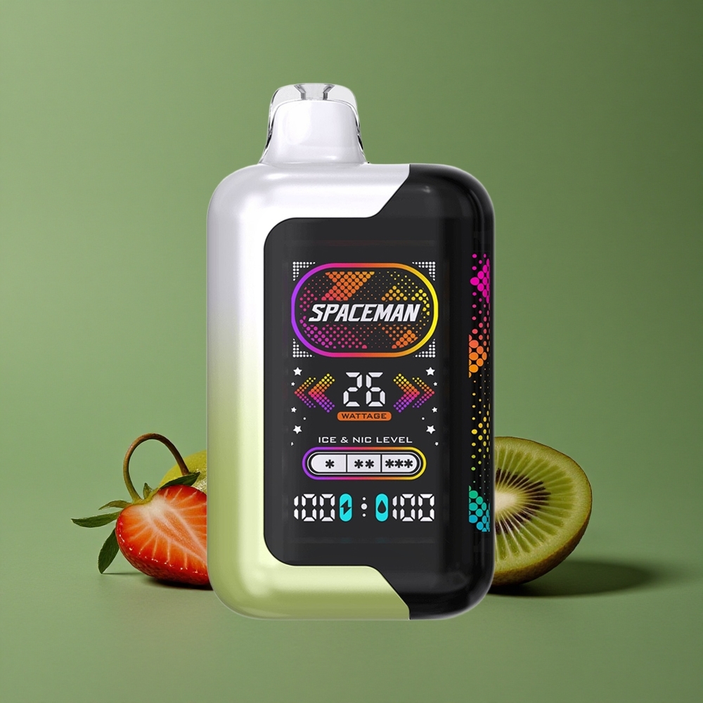 Jordbær Kiwi SMOK SPACEMAN 40000 Pust Skærm: 2.28" Ultra-Large LED, Opladningsport: Type-C Denmark vape