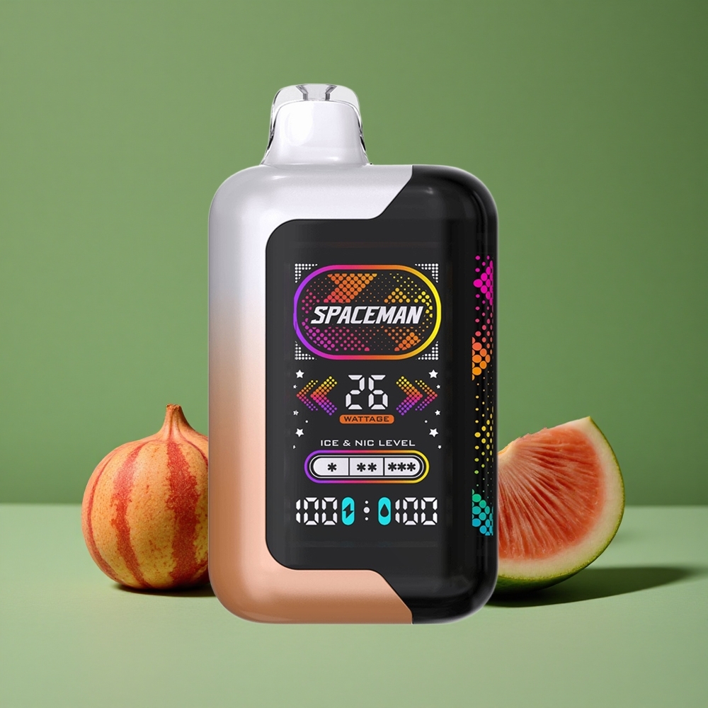 Juicy Peach Vandmelon SMOK SPACEMAN SP40000 40000 Pust Skærm: 2,28" Ultra-Stor LED Type-C Denmark vape
