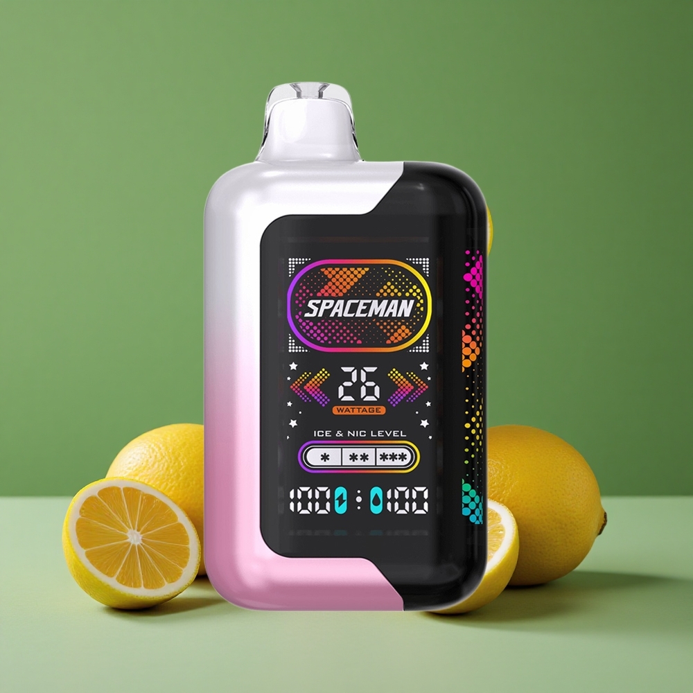 Pink Lemonade (Rød Citron) SMOK SPACEMAN SP40000 40000 Pust Skærm: 2,28" Ultra-Stor LED Type-C Denmark vape