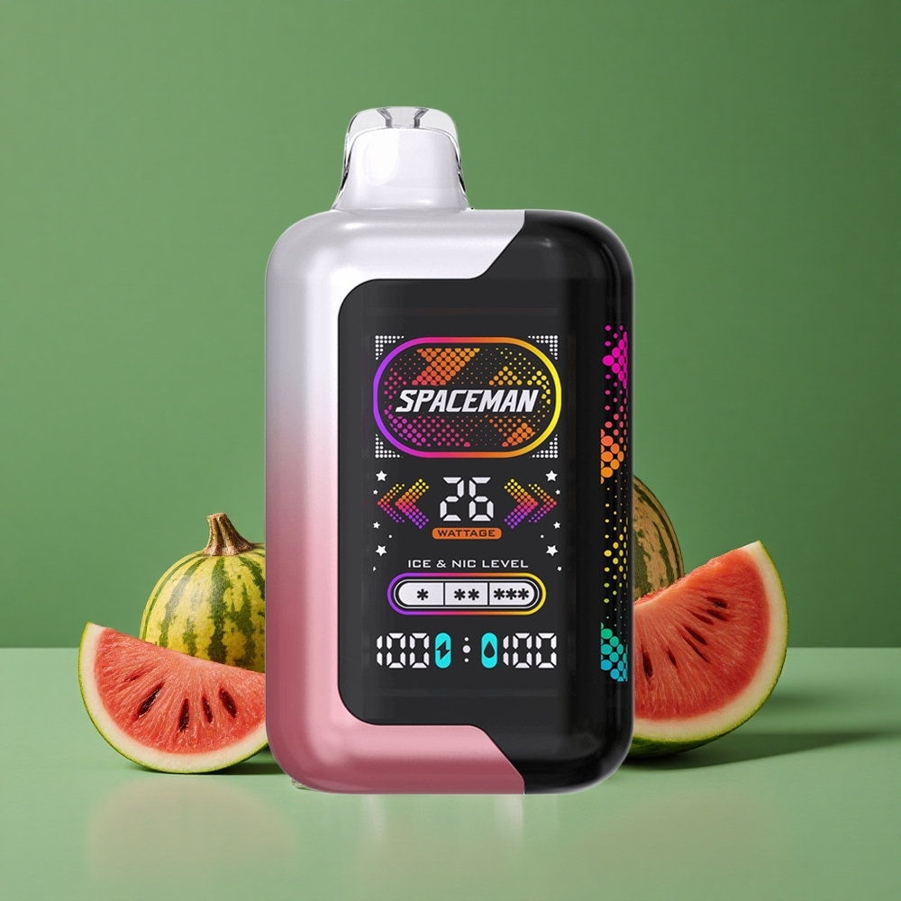 Vandmelon Is SMOK SPACEMAN SP40000 40000 Pust Skærm: 2.28" Ultra-Stor LED Dimensioner: 98.09mm x 53mm x 28.60mm Denmark vape