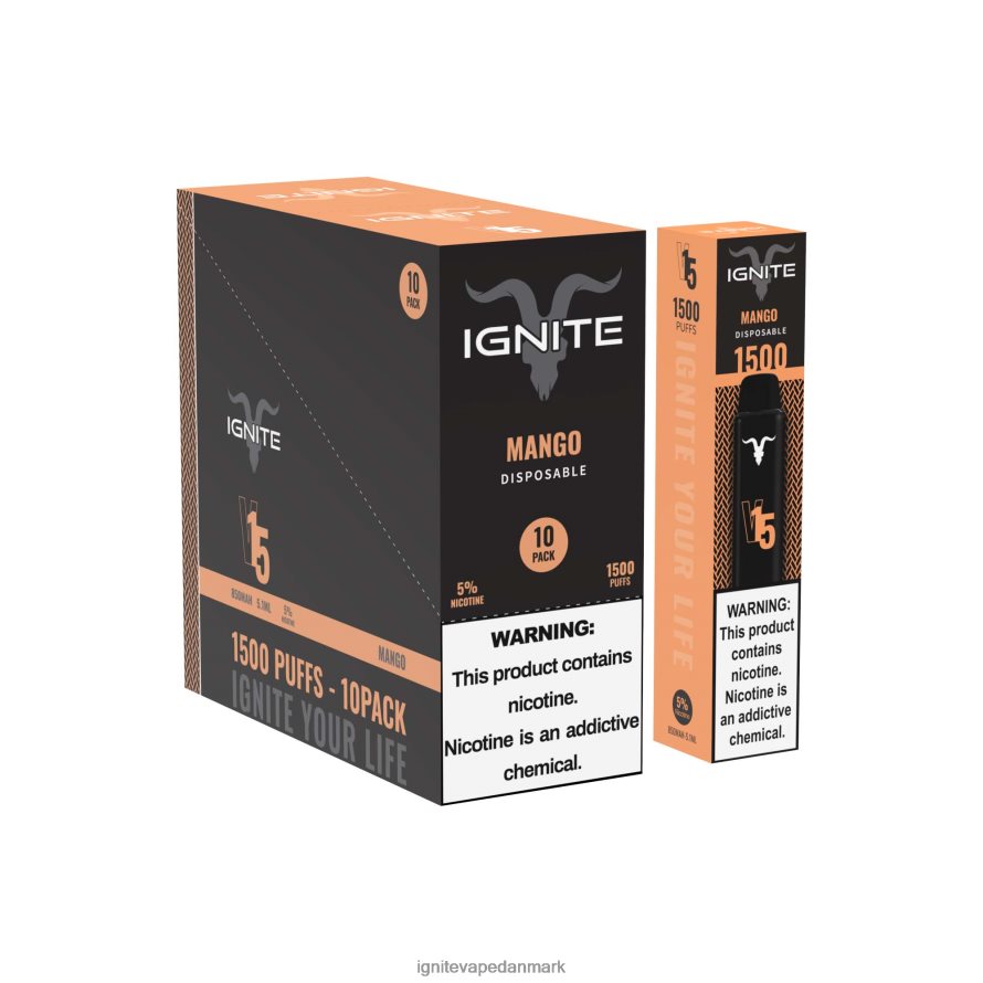 IGNITE V15 vape pen 10-pak jordbær æble vandmelon 4BPLPD104 Ignite Vape Helsingør