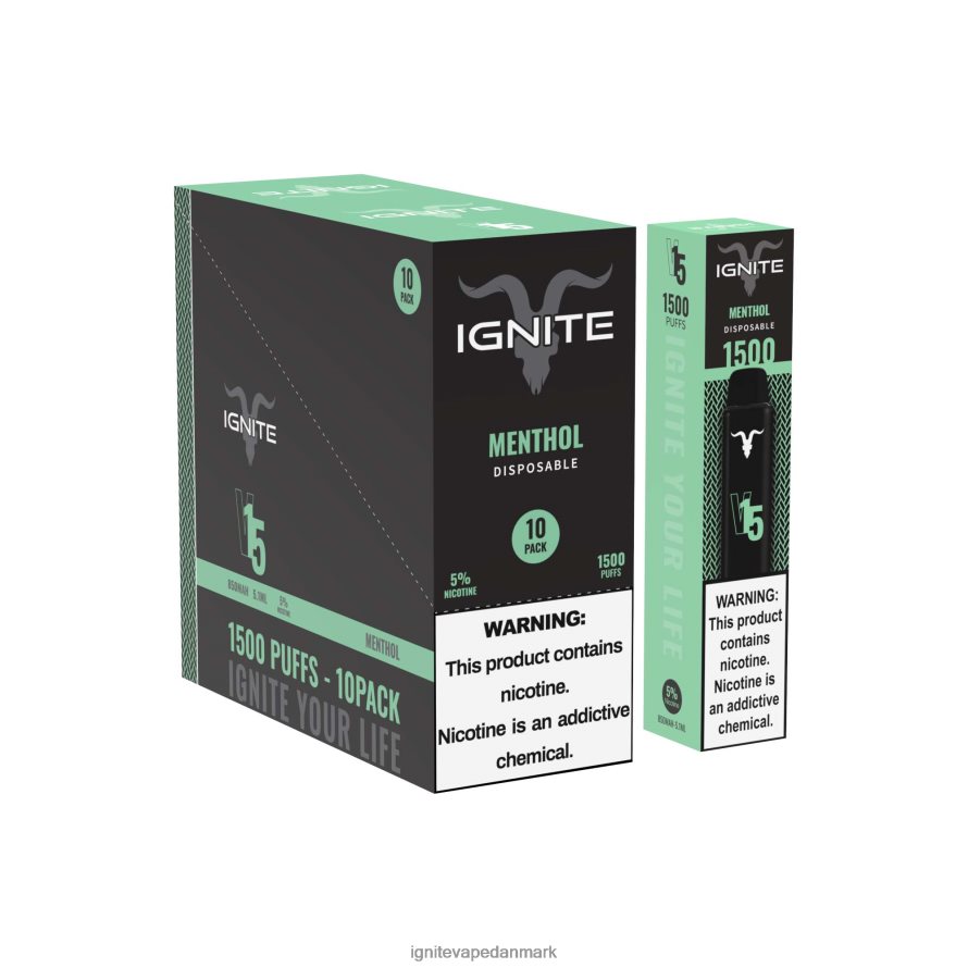 IGNITE V15 vape pen 10-pak jordbær æble vandmelon 4BPLPD104 Ignite Vape Helsingør