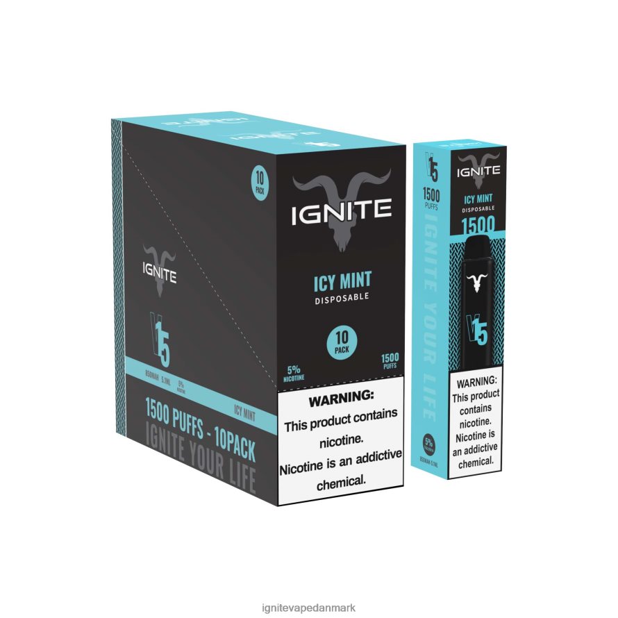 IGNITE V15 vape pen 10-pak jordbær æble vandmelon 4BPLPD104 Ignite Vape Helsingør
