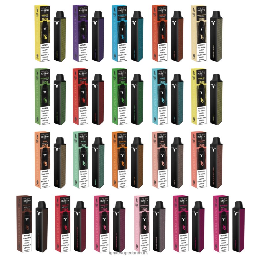 IGNITE V15 vape pen blåbæris 4BPLPD108 Ignite Disposable Vape