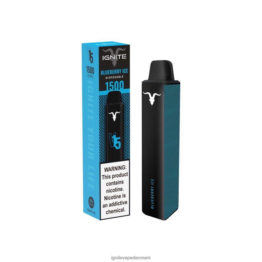 IGNITE V15 vape pen blåbæris 4BPLPD108 Ignite Disposable Vape