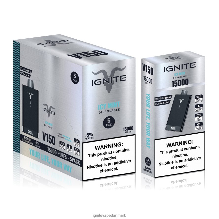IGNITE V150 vape pen 5-pak bærsprængning 4BPLPD10 Best Ignite Flavors
