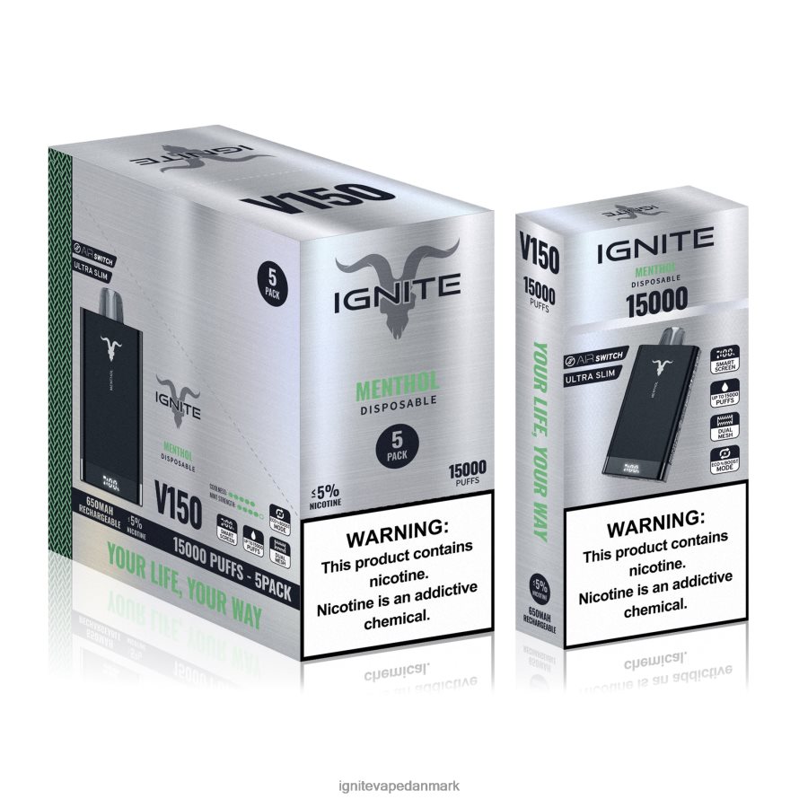 IGNITE V150 vape pen 5-pak bærsprængning 4BPLPD10 Best Ignite Flavors