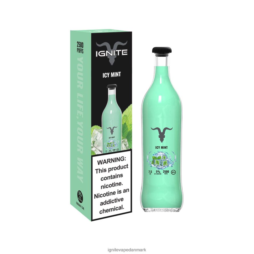 IGNITE V25 vape pen iskold mynte 4BPLPD14 Ignite Vape Helsingør