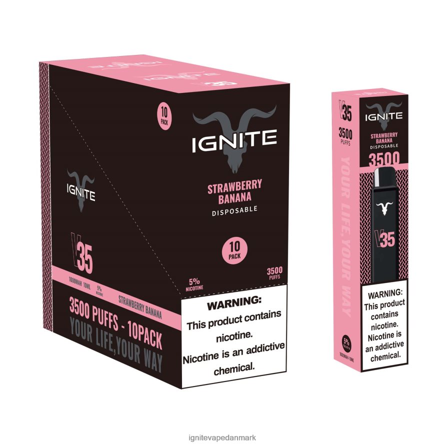 IGNITE V35 vape pen 10-pak hindbær limonade 4BPLPD125 Ignite Vape Price