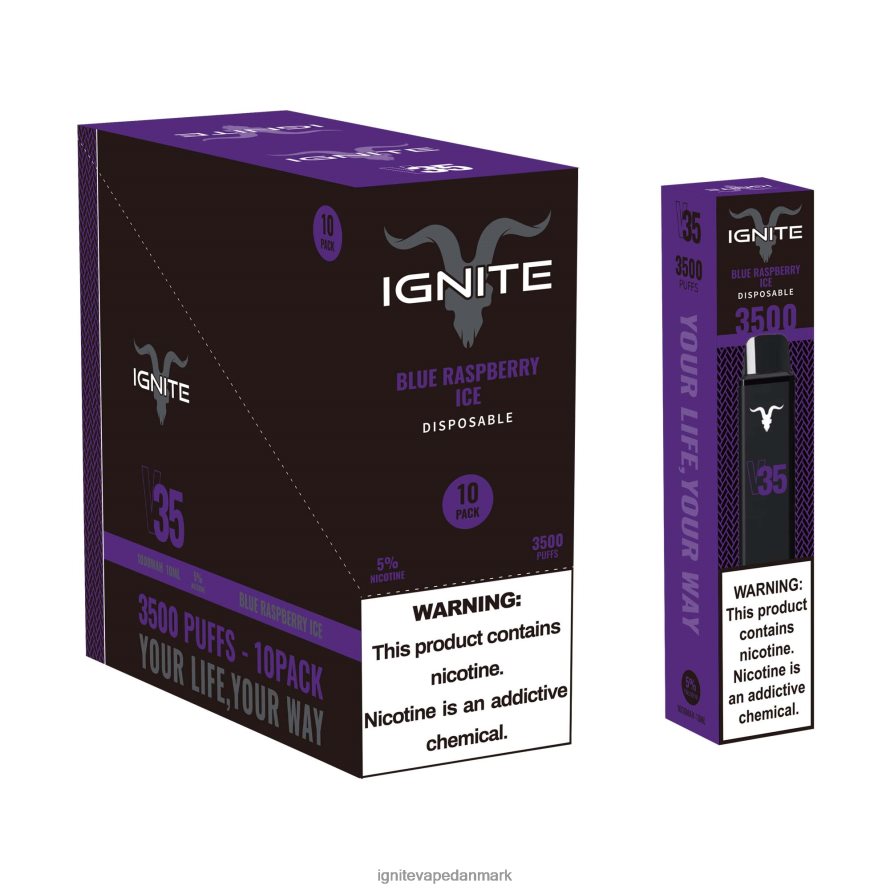 IGNITE V35 vape pen 10-pak hindbær limonade 4BPLPD125 Ignite Vape Price