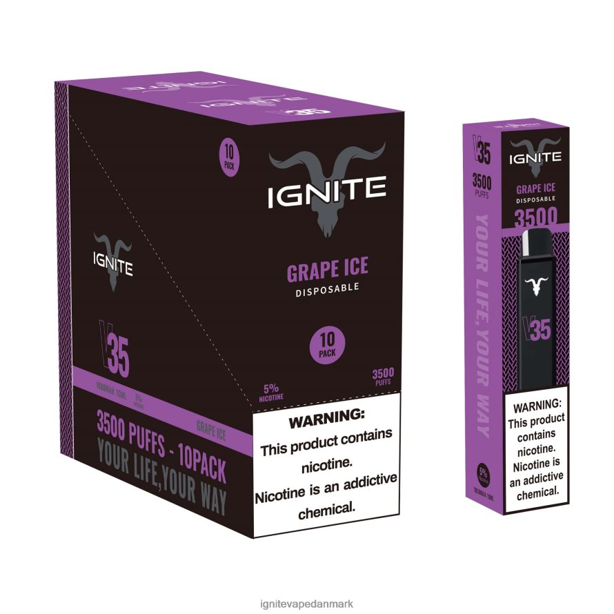 IGNITE V35 vape pen 10-pak hindbær limonade 4BPLPD125 Ignite Vape Price