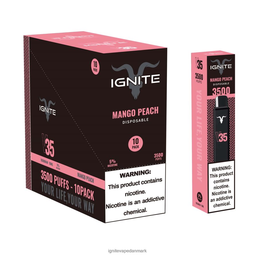 IGNITE V35 vape pen 10-pak hindbær limonade 4BPLPD125 Ignite Vape Price