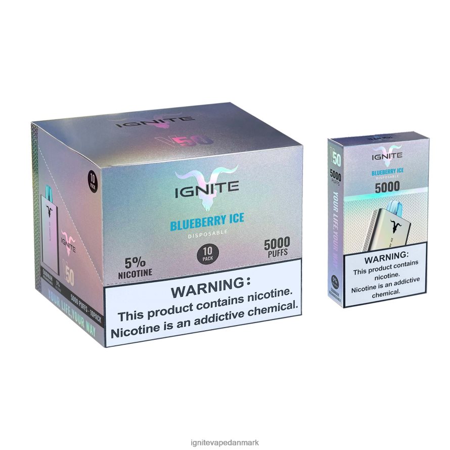 IGNITE V50 vape pen 10-pak vandmelon is 4BPLPD151 Ignite Danmark