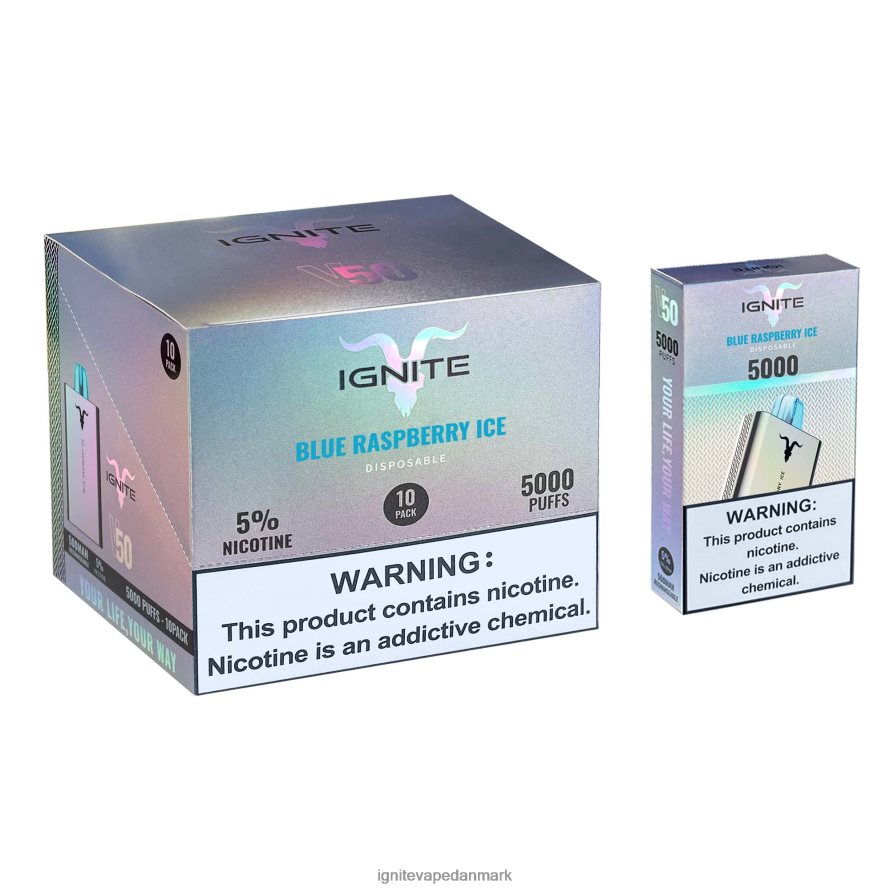 IGNITE V50 vape pen 10-pak vandmelon is 4BPLPD151 Ignite Danmark