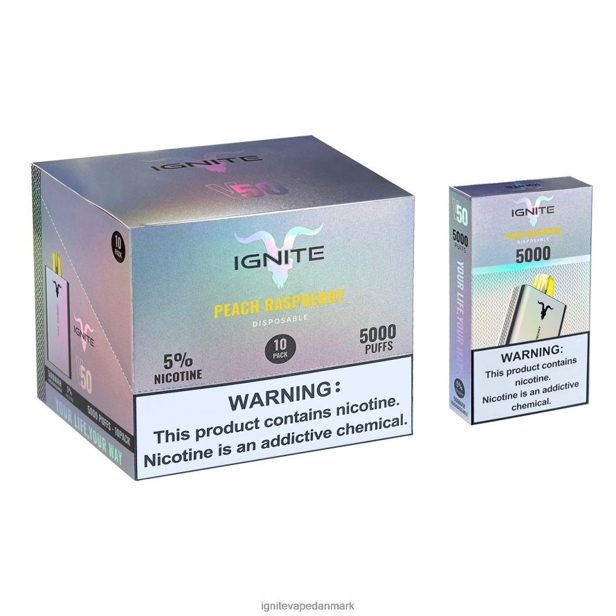 IGNITE V50 vape pen 10-pak vandmelon is 4BPLPD151 Ignite Danmark