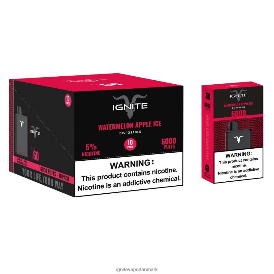 IGNITE V60 vape pen 10-pak jordbær kiwi 4BPLPD26 Ignite Vape Reviews