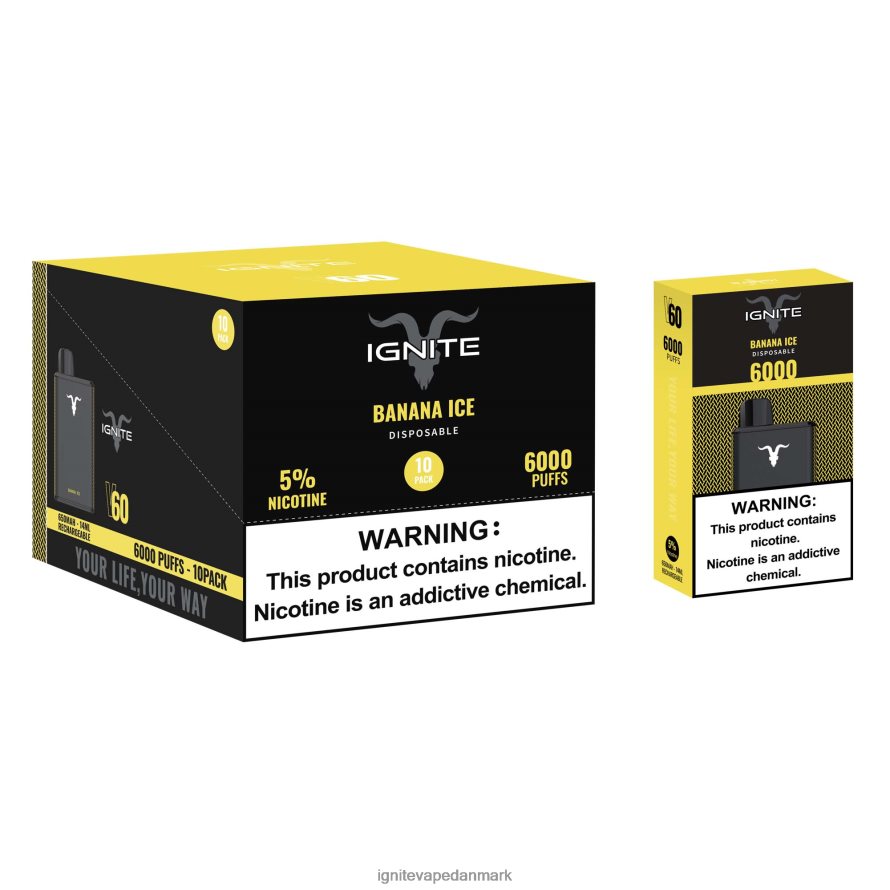 IGNITE V60 vape pen 10-pak jordbær kiwi 4BPLPD26 Ignite Vape Reviews
