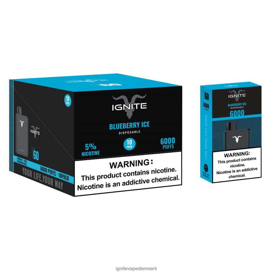IGNITE V60 vape pen 10-pak jordbær kiwi 4BPLPD26 Ignite Vape Reviews