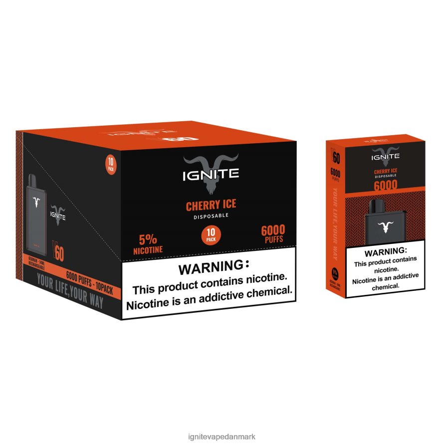 IGNITE V60 vape pen 10-pak jordbær kiwi 4BPLPD26 Ignite Vape Reviews