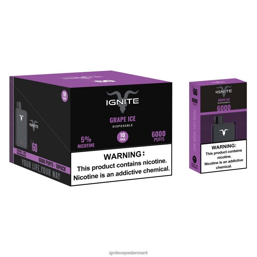 IGNITE V60 vape pen 10-pak jordbær kiwi 4BPLPD26 Ignite Vape Reviews