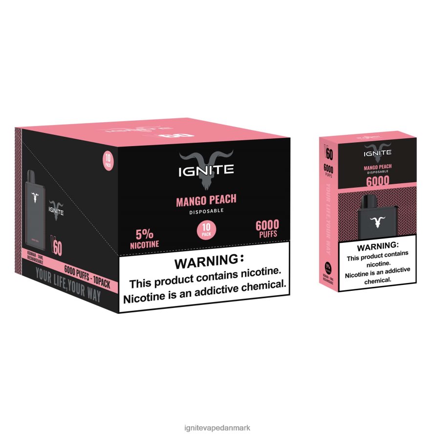 IGNITE V60 vape pen 10-pak jordbær kiwi 4BPLPD26 Ignite Vape Reviews