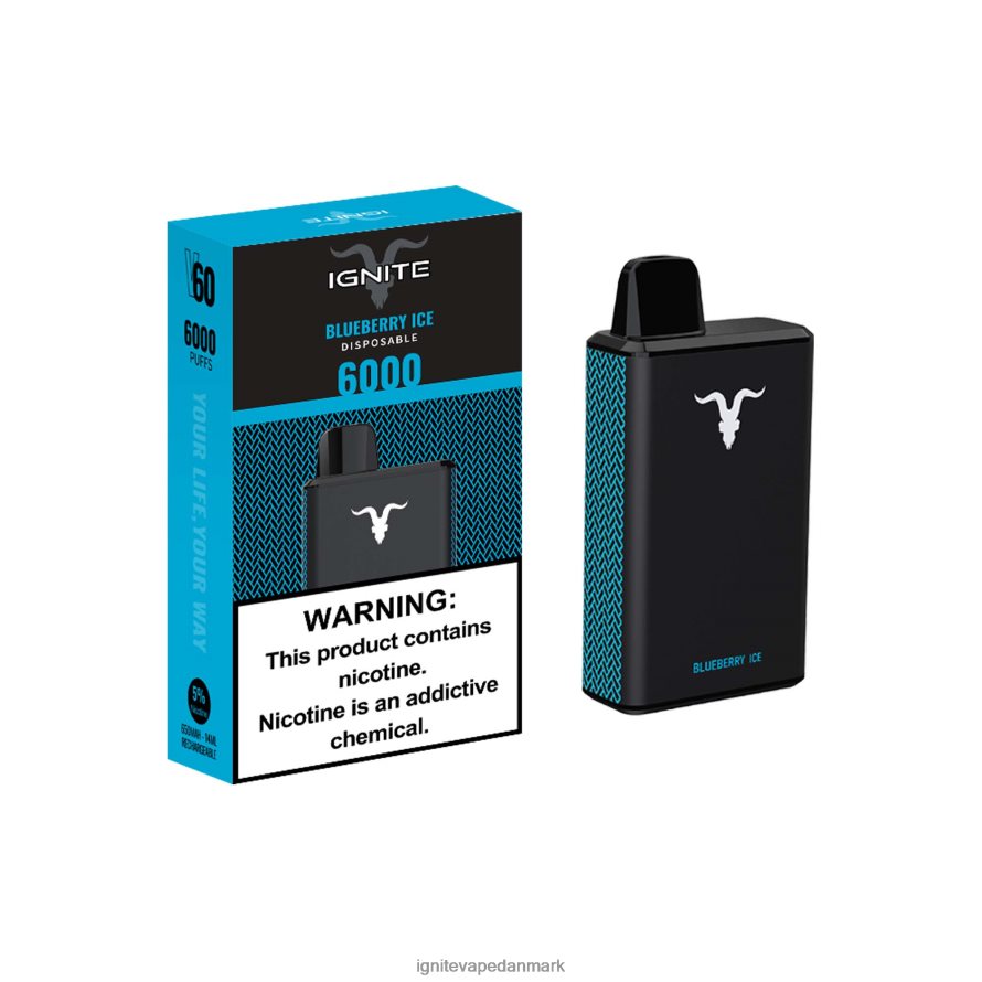 IGNITE V60 vape pen blåbæris 4BPLPD29 Ignite Disposable Vape Review