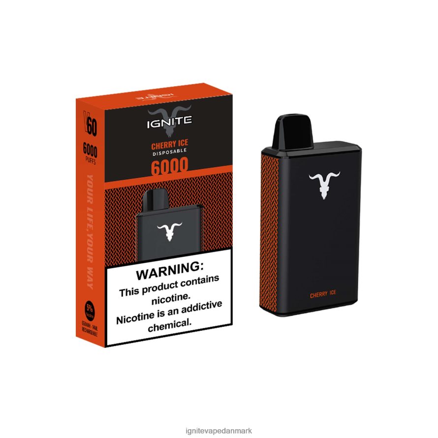 IGNITE V60 vape pen jordbær banan 4BPLPD38 Ignite Disposable Vape